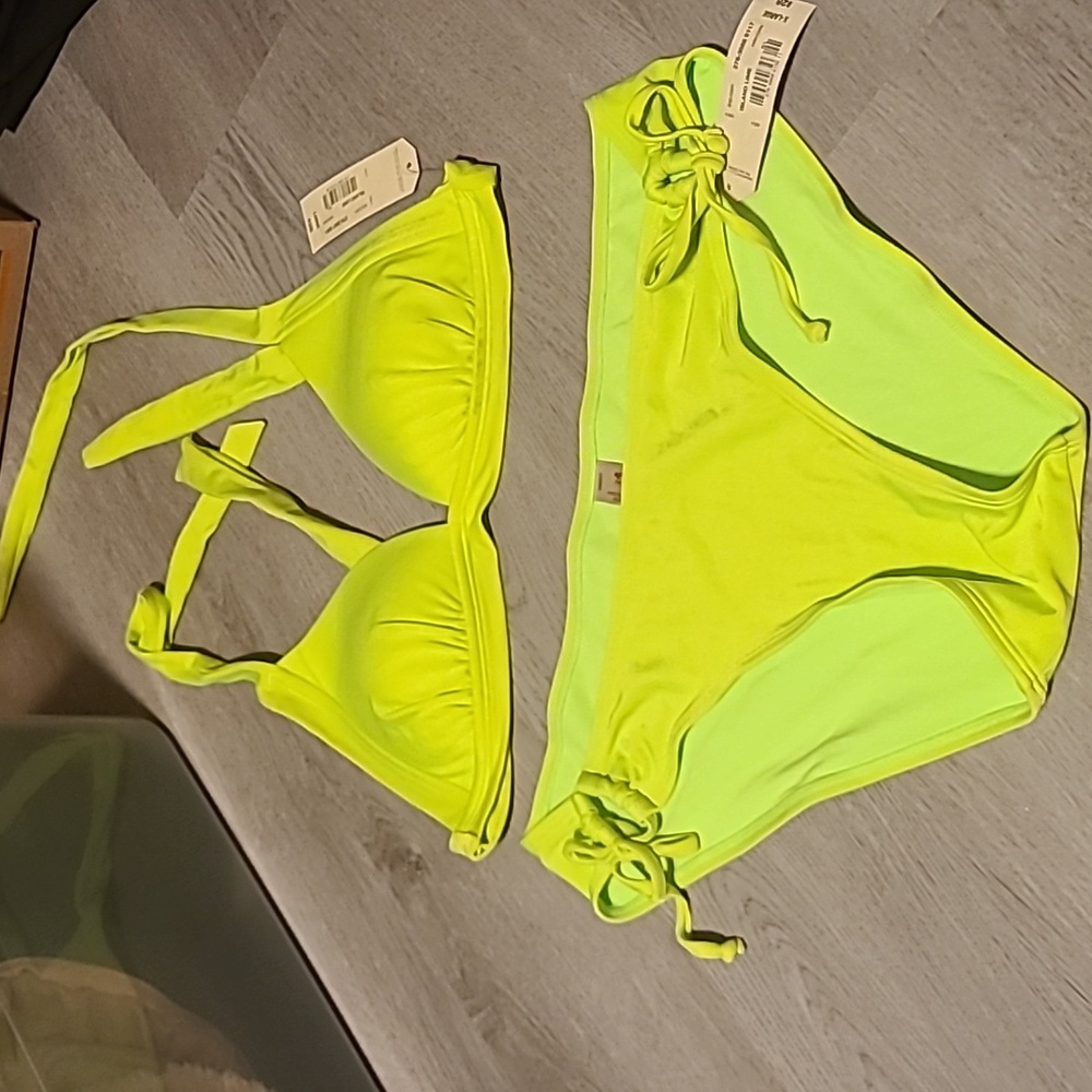 A2. Lime green bikini
